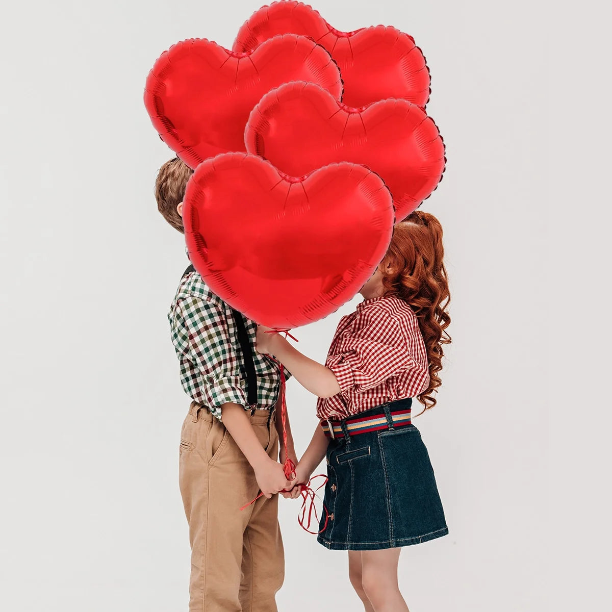 Heart Balloons Valentines Day Decorations Romantic Decorations for Special Night Red Balloons 33" Anniversary Balloons Proposal Decorations 15 Pcs